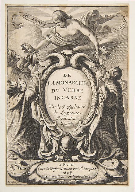 Title-page: De la Monarchie du Verbe incarné, by Abraham Bosse