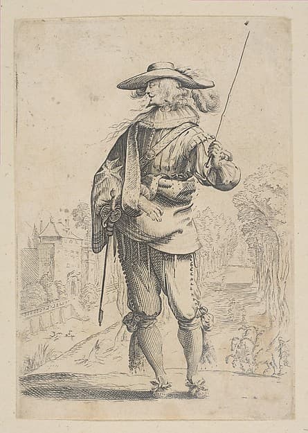 A Man Holding a Crop, by Anonymous, French, 17th century