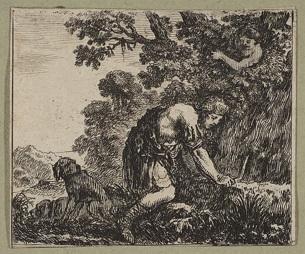 Narcisse, by Stefano della Bella