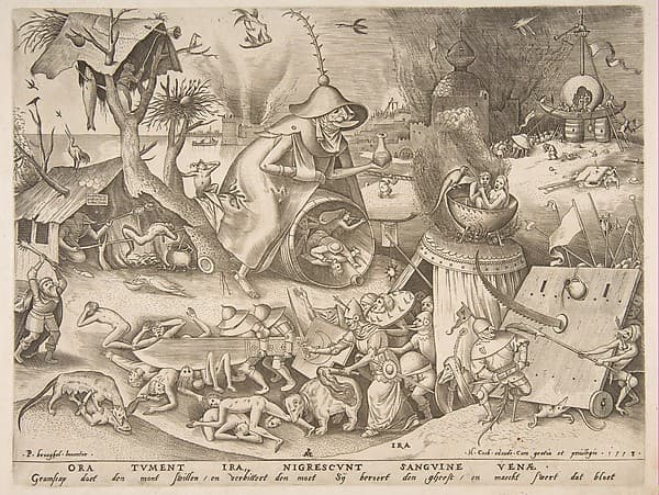 Anger (Ira) from The Seven Deadly Sins, by Pieter van der Heyden