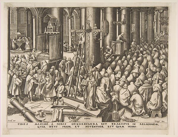 Faith (Fides), from "The Virtues", by Pieter Bruegel the Elder