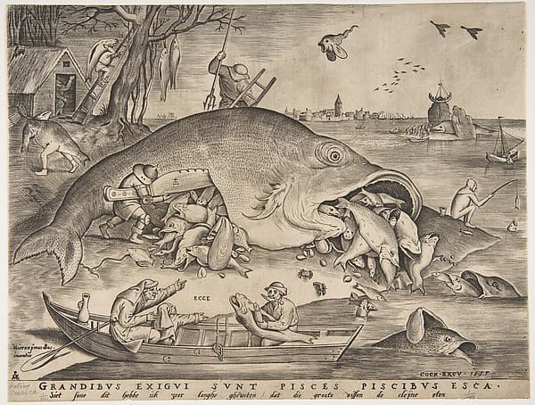 Big Fish Eat Little Fish, by Pieter van der Heyden