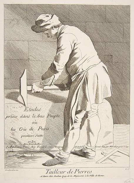 Stone Cutter, by Anne Claude Philippe de Tubières, comte de Caylus