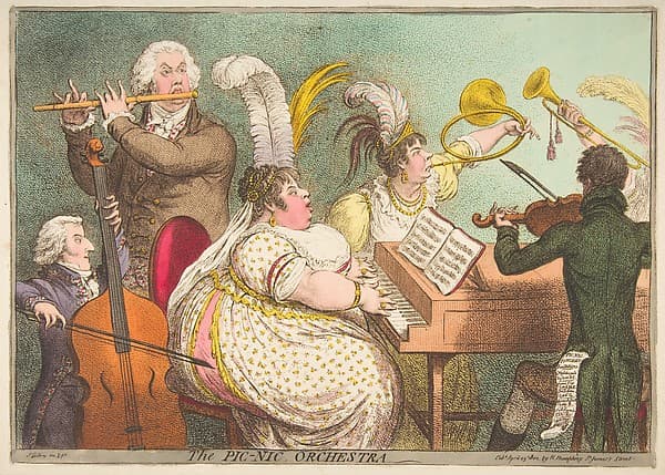 The Pic-Nic Orchestra, by James Gillray