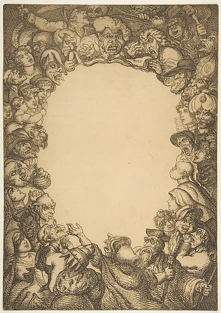 Title Page, The Caricature Magazine, or Mirror of Mirth, by Thomas Rowlandson
