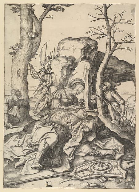 Samson and Delilah, by Lucas van Leyden