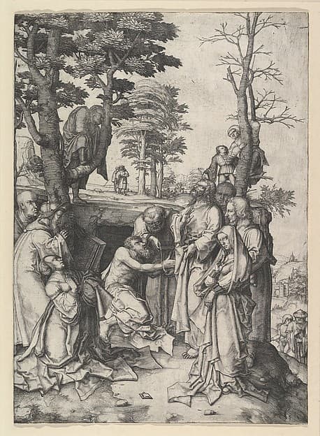 The Raising of Lazarus, by Lucas van Leyden