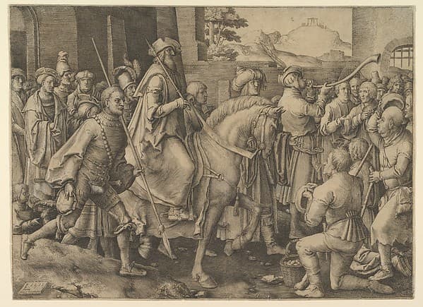 The Triumph of Mordecai, by Lucas van Leyden