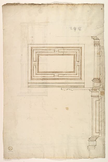 Court Cupboard (side elevation), by Anonymous, French, 16th century