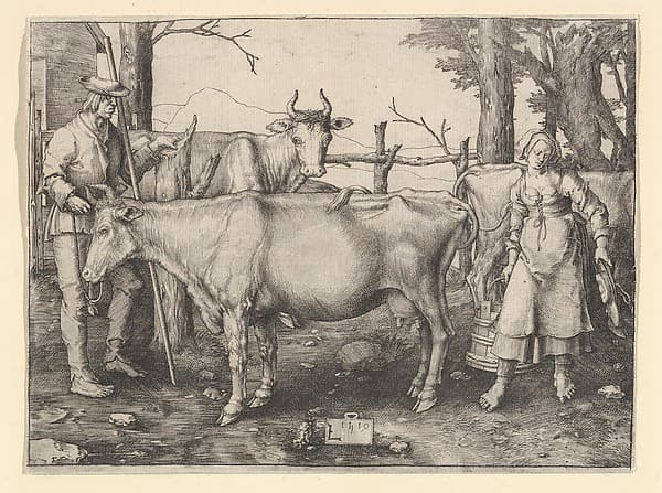 The Milkmaid, by Lucas van Leyden
