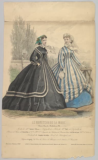 Modes de Mme. Antonie Lalanne, No. 791, from Le Moniteur de la Mode, by Jules David