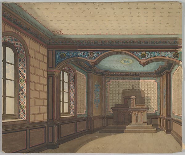 Design for a Stage Set, by Eugène Cicéri