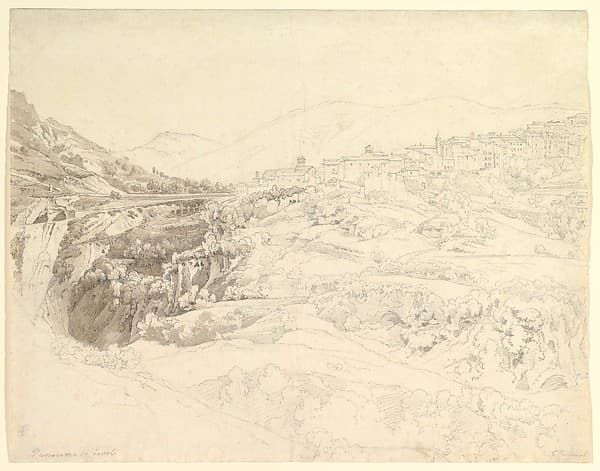 Landscape Near Tivoli, by Carl Ludwig Frommel