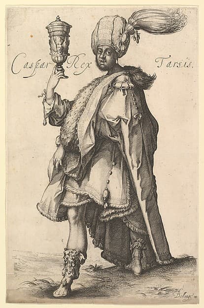 Caspar, after Three Magi series by Jacques Bellange, by Matthäus Merian the Elder