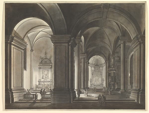 Church Interior, by Johann Ludwig Ernst Morgenstern