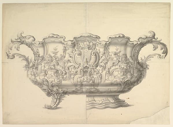 Design for a Jardinière, by Anonymous, German, 18th century