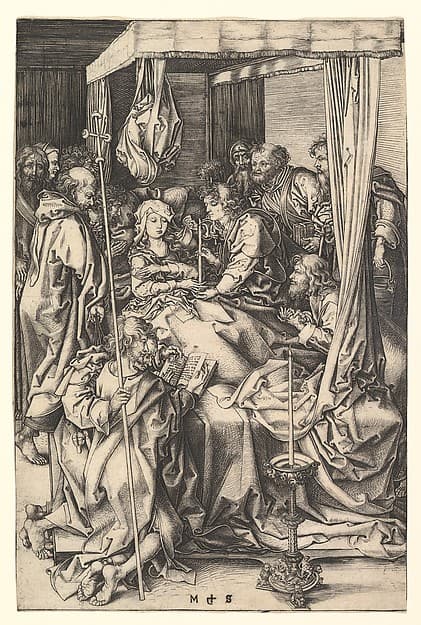 Death of the Virgin, by Martin Schongauer
