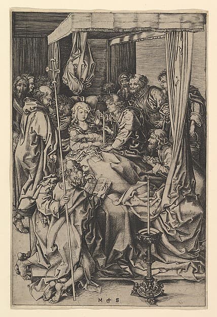 The Death of the Virgin, by Martin Schongauer
