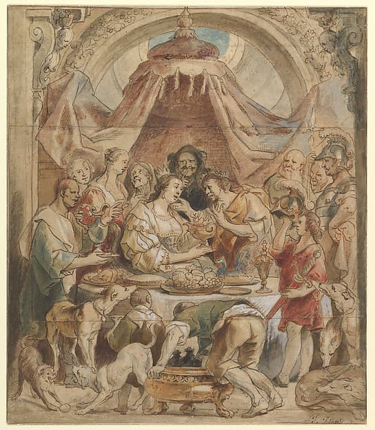 The Banquet of Anthony and Cleopatra, by Jacob Jordaens