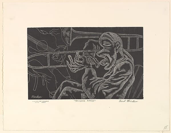 Trombone Player, by Fred Becker