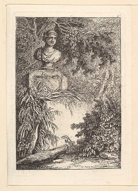 Le Buste, by Hubert Robert