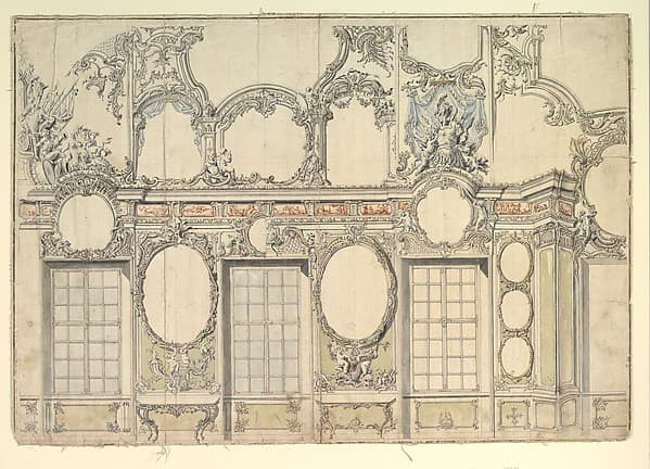 Design for an Interior Wall, by Anonymous, Italian, Piedmontese, 18th century