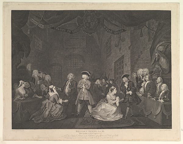 The Beggar's Opera, Act III, by William Blake