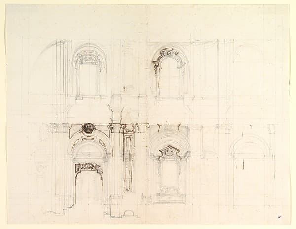 Design for a Church Interior, by Luigi Vanvitelli