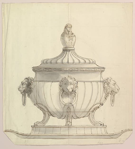 Design for a Tureen, by Anonymous, Italian, 19th century