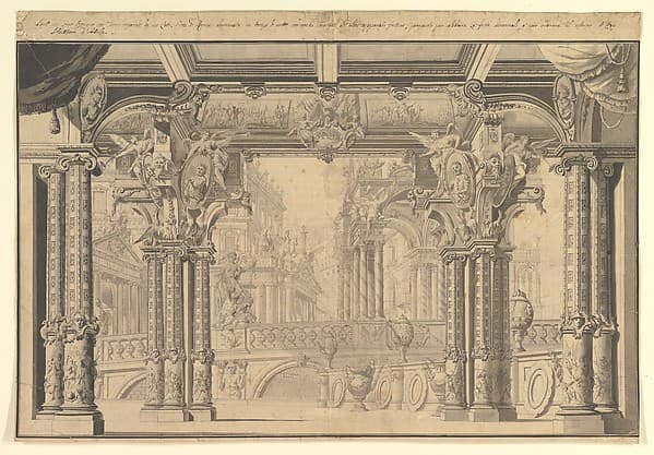Stage Set Design, by Anonymous, Italian, 18th century