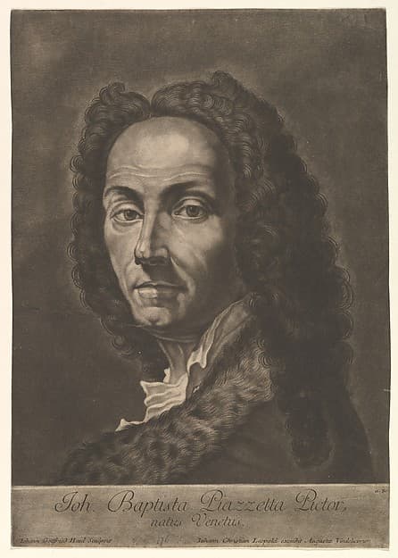 Portrait of Giovanni Battista Piazzetta, by Johann Gottfried Haid