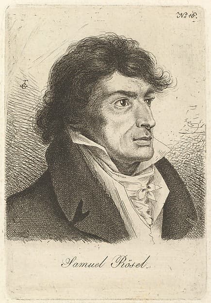 Portrait of Johann Gottlieb Samuel Rösel, by Ludwig Emil Grimm