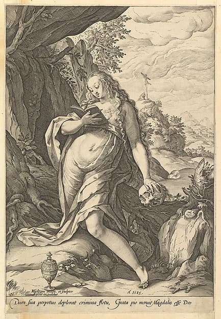 Saint Mary Magdalen Penitent, by Hendrick Goltzius