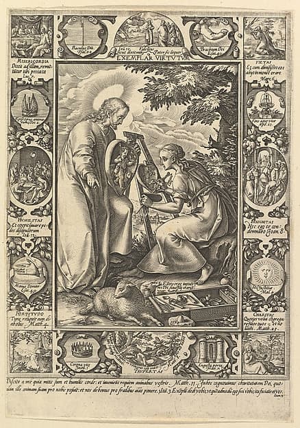 Exemplar Virtutum, from "Allegorical Scenes from the Life of Christ", by Hendrick Goltzius