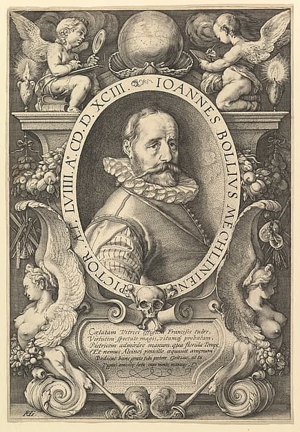 Hans Bol, by Hendrick Goltzius