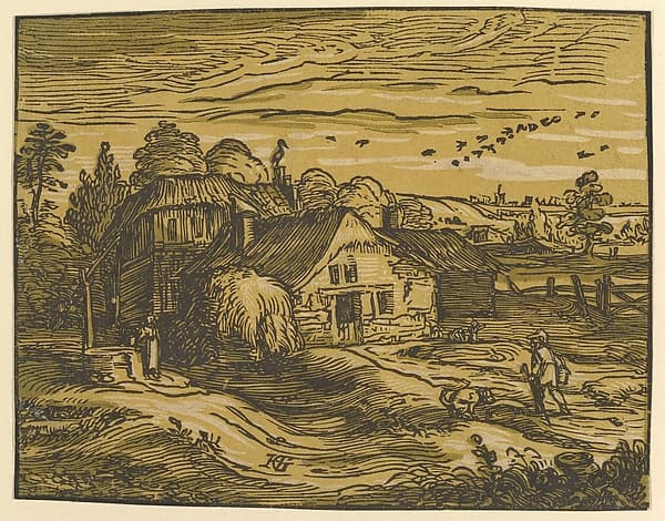 Landscape with Cottage, by Hendrick Goltzius
