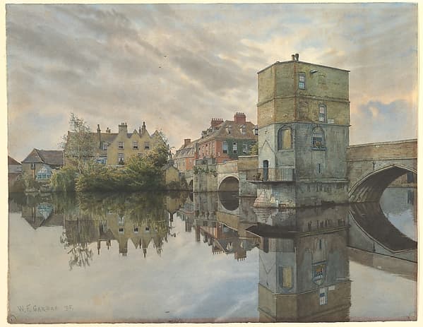 St. Ives Bridge, St. Ives, Huntingdonshire, by William Fraser Garden