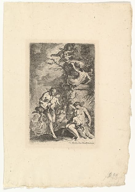 The Rearing of Satyrs' Children, by Martin Johann Schmidt