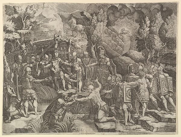 Sinon Deceiving the Trojans, by Giorgio Ghisi