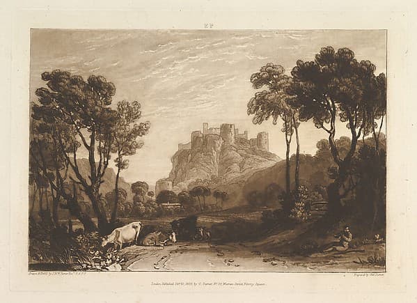 The Castle above the Meadows, part II, plate 8 from "Liber Studiorum", by Joseph Mallord William Turner