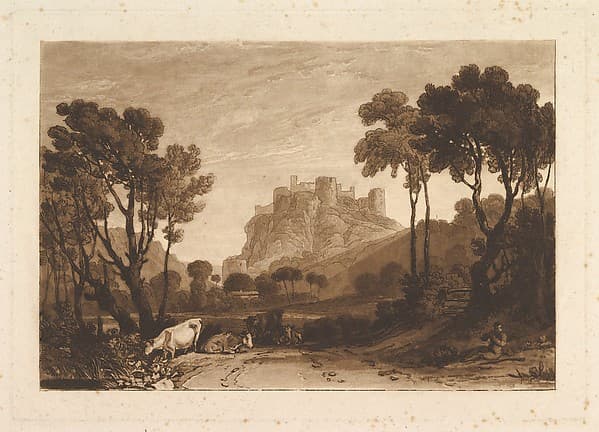 The Castle above the Meadows, part II, plate 8 from "Liber Studiorum", by Joseph Mallord William Turner