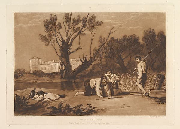 Young Anglers, part VII from "Liber Studiorum", by Joseph Mallord William Turner