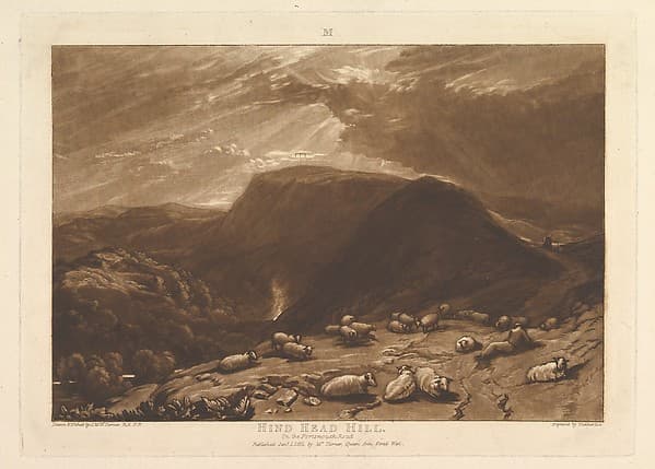 Hind Head Hill, On the Portsmouth Road, part V, plate 25 from "Liber Studiorum", by Joseph Mallord William Turner