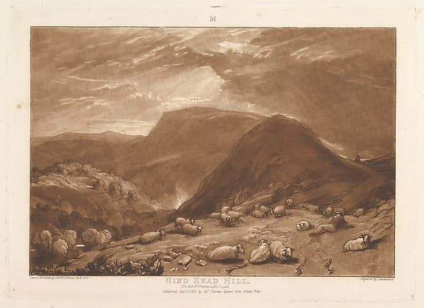 Hind Head Hill, on the Portsmouth Road (Liber Studiorum, part V, plate 25), by Joseph Mallord William Turner