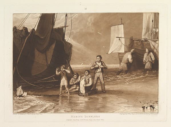 Marine Dabblers, part VI, plate 29 from "Liber Studiorum", by Joseph Mallord William Turner