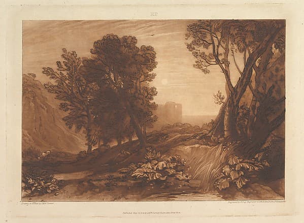 Solitude, or The Reading Magdalen, part XI, plate 53 from "Liber Studiorum", by Joseph Mallord William Turner