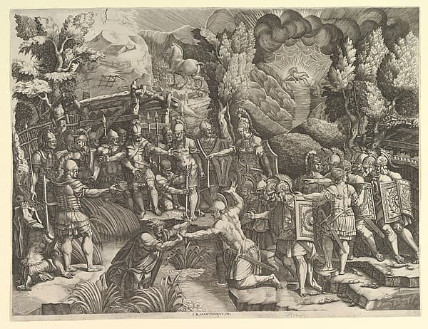 Sinon Deceiving the Trojans, by Giorgio Ghisi