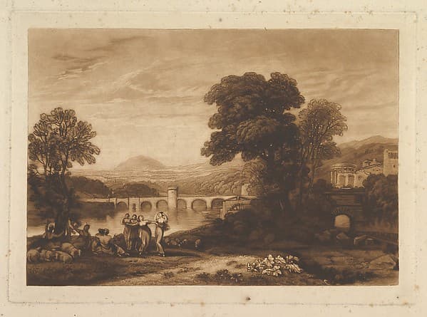 Apuleia in Search of Apuleius, unpublished plate from "Liber Studiorum", by Joseph Mallord William Turner