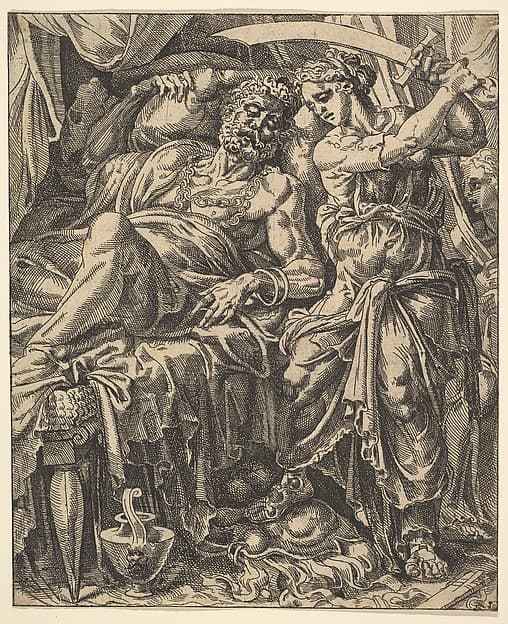 Judith Slaying Holofernes, from "The Story of Judith and Holofernes", by Maarten van Heemskerck