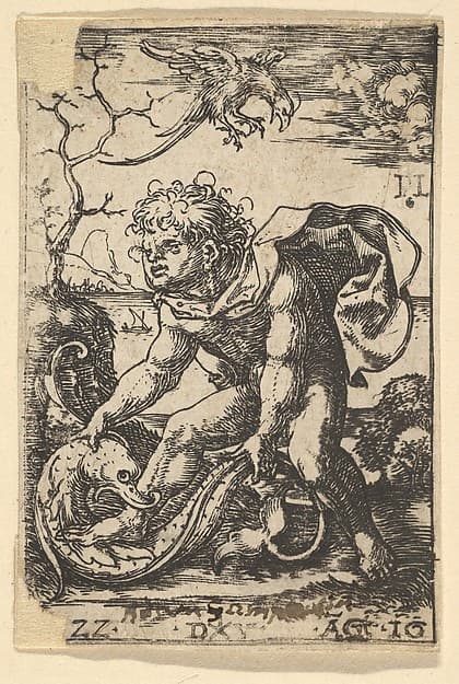 Man with a Fish, by Dirck Vellert